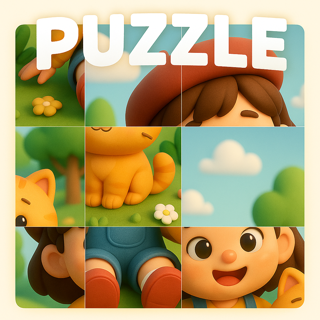 Colorful island puzzle preview